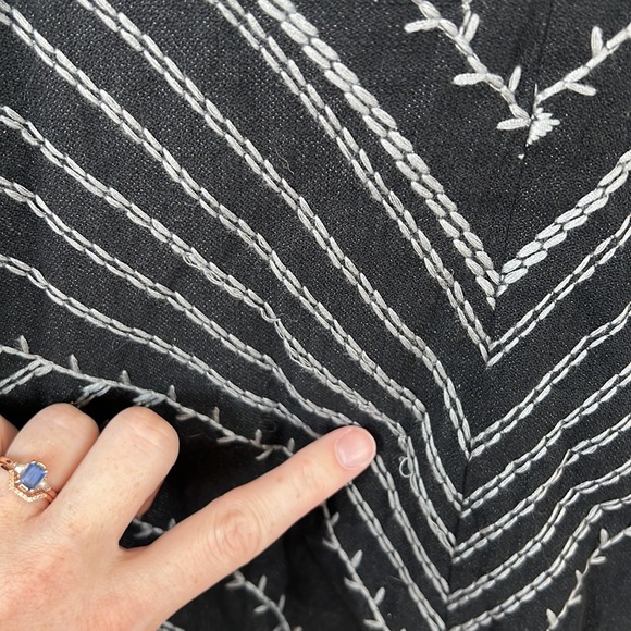 Johnny Was BIYA Black Embroidered Blazer Jacket - Picture 5 of 5